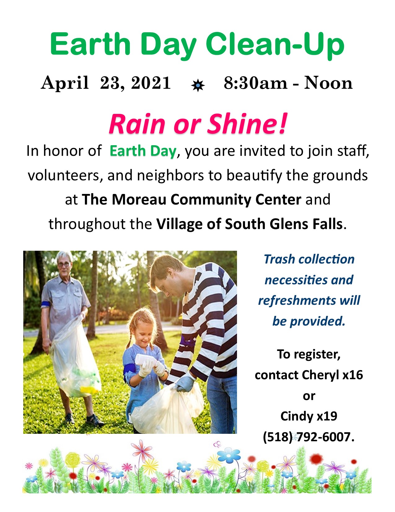 Earth Day Clean-up Day poster