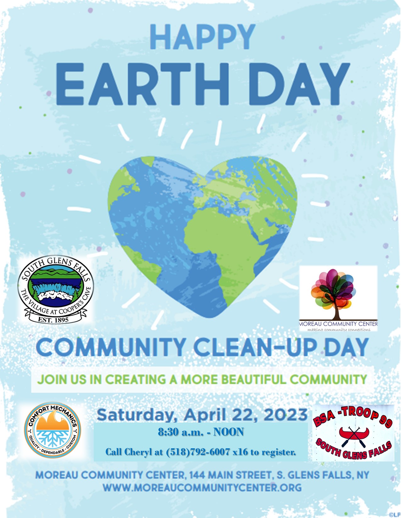 Earth Day Clean-up Day • Moreau Community Center